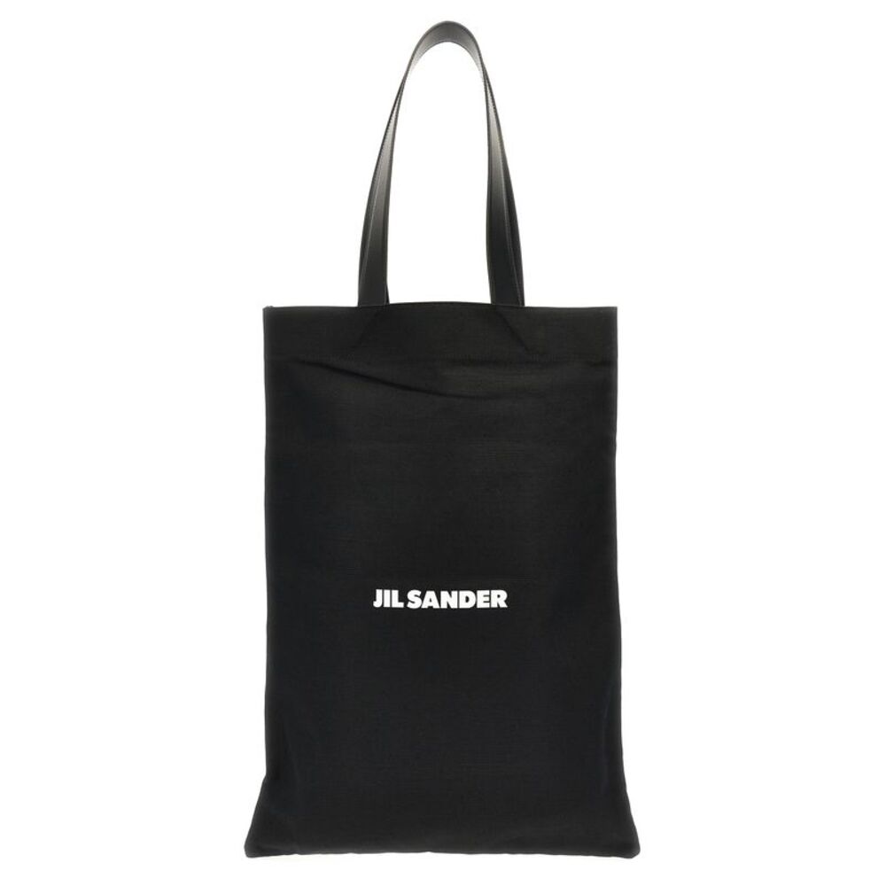Jil Sander Black Cotton Tote Women's Bag